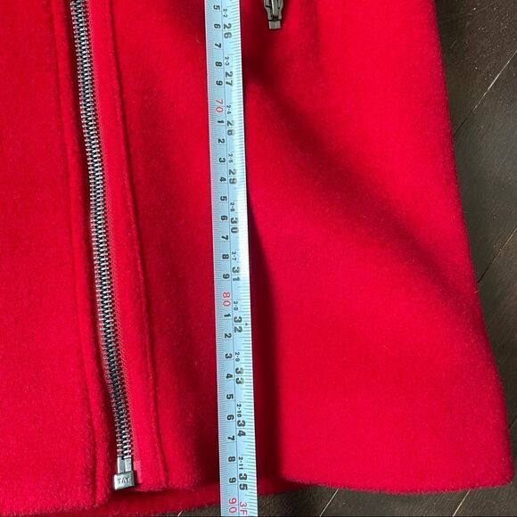 ZAC Zac Posen Julienne Crimson red wool coat - Picture 8 of 16